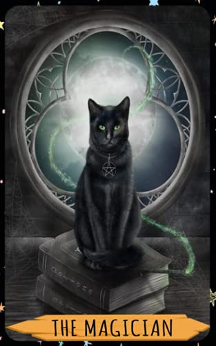The Magician: Cat Tarot Card, Divination Notebook, Magic Reading Notebook, Witchcraft Supplies, Mystical Notebook, Fortune Telling Notebook, Tarot Notebook, Mystical Cat Tarot