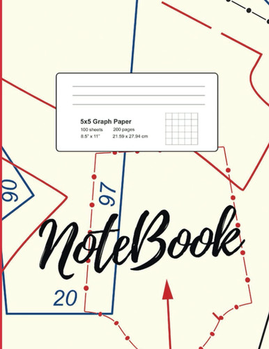 Graph Paper Notebook: Quad Ruled 5x5, Grid Paper 8.5x11 inch, for Math & Science Students (Graphpaper notebooks #1)