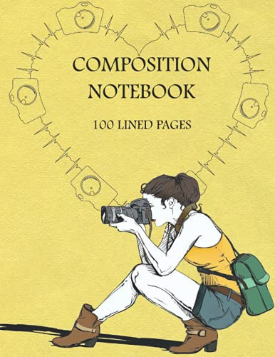 Composition Notebook 8. 5x11 100 Page College Ruled Notebook for Students, Teachers, Writers, Teens and Adults