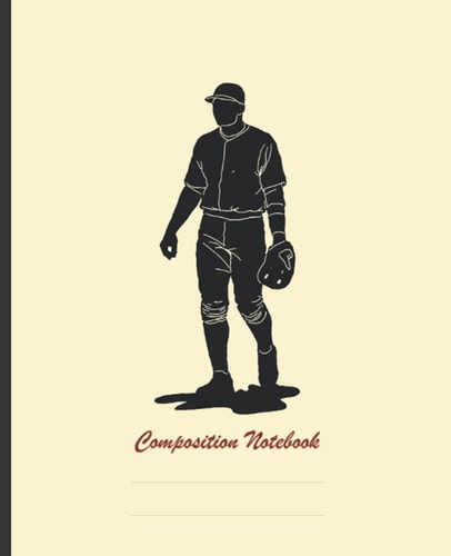 Composition Notebook: Baseball Hero (7.5”x9.25”, 110 Pages): Wide Ruled Composition Notebook for Teens Kids Student Boys who love baseball.