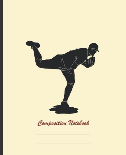 Composition Notebook: Baseball Team (7.5”x9.25”, 110 Pages): Wide Ruled Composition Notebook for Teens Kids Student Boys who love baseball.
