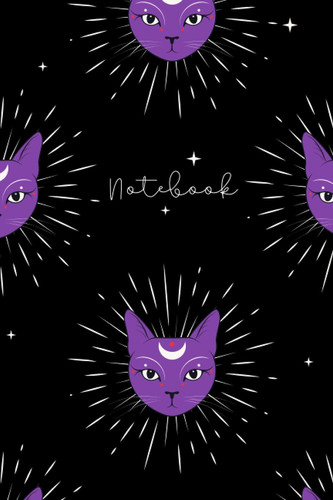 Witchy Kitty Lined Notebook/Journal