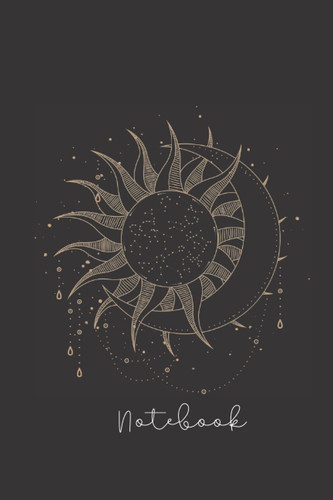Sun and Moon Collide Lined Notebook/Journal