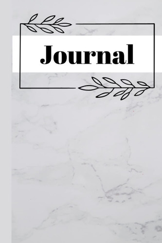 Journal:: Marble 6x9 Journal/Notebook 120 Blank Lined Pages