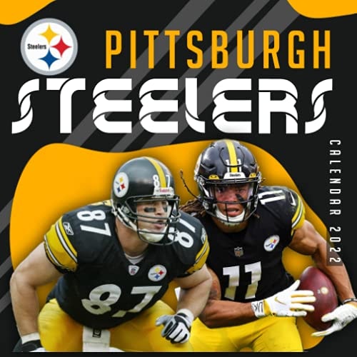 2022 Calendar Pittsburgh Steelers Yearly Monthly 18-Month Calendar 2022 with Large Grid for Planning, Scheduling, and Organizing for Kids, Teens and Adults