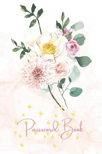 Password Book Flower Design, Save Your Usernames and Passwords with This Cute Journal and Notebook Password Organizer