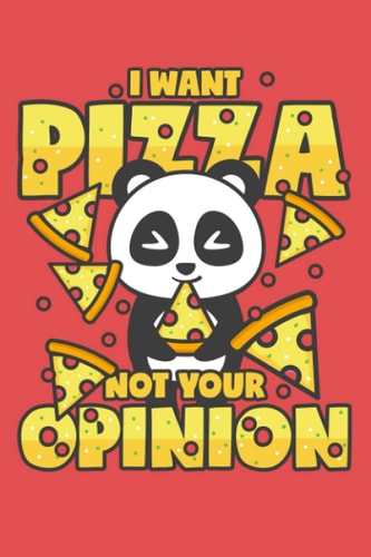 Pizza Panda: Notizbuch (120 Seiten, 15x23cm, gepunktet) Dotted Bullet Grid Tagebuch Journal (German Edition)