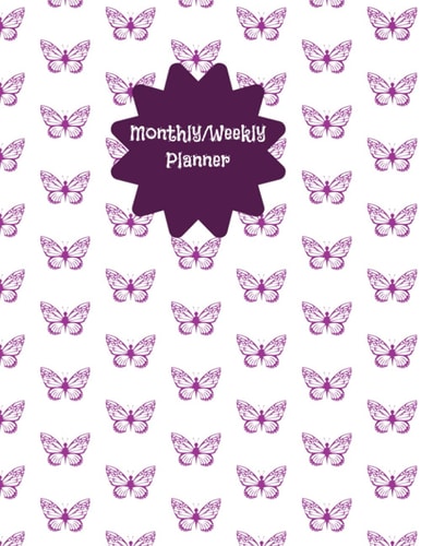 Monthly/Weekly Planner with Butterflies