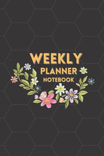 Weekly Planner Note Book: Daily Notebook, To Do, Note, Draw and Write, Trim Size 6 x 9 inch.