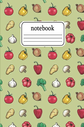 Notebook Fun Vegetable Pattern Notebook Blank Lined Journal for Veggie Lovers Everywhere