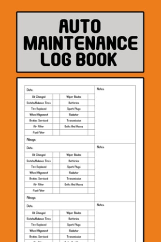 Auto Maintenance Log Book