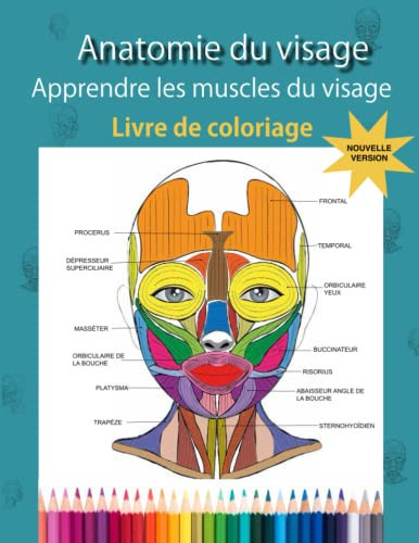 Anatomie du Visage Livre de Coloriage