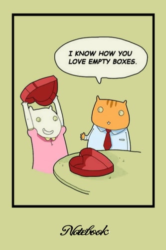 Notebook - Comic Book Journal 148: Cat Comic, Cat Motto Of The Day..._6in x 9in x 114 Pages White Paper Blank Journal with Black Cover Perfect Size