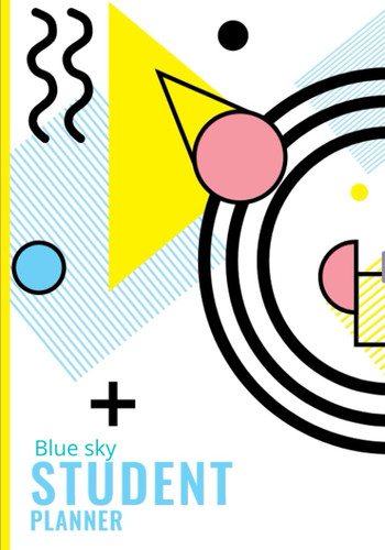 Blue Sky Student Planner: Dated Weekly and Monthly Student Planner/ Assignment and Daily Schedule, Reading Log for Elementary, Middle and Highschool Students