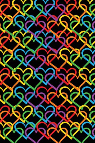 200 Page Journal with a Bright and Colourful Rainbow Heart Design (Ballads & Bards Pride Collection)