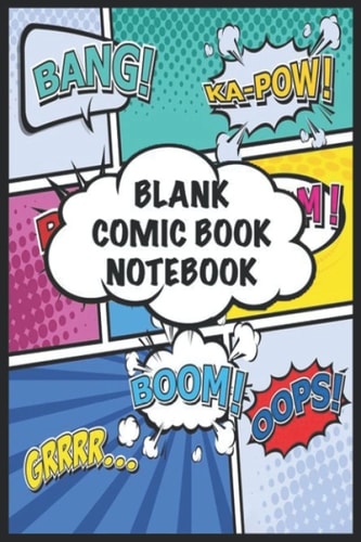 Notebook - Comic Book Journal 190: Cat Comic, Cat Motto Of The Day..._6in x 9in x 114 Pages White Paper Blank Journal with Black Cover Perfect Size