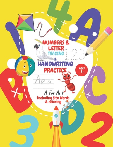 Numbers, Letter Tracing & Handwriting Practice Workbook