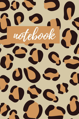 leopard notebook: cover leopard print notebook