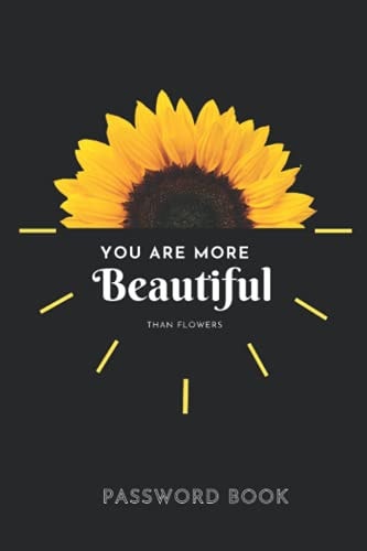 Password Book: Sunflower Design, Save Your Usernames and Passwords with this Cute Journal and Notebook Password Organizer