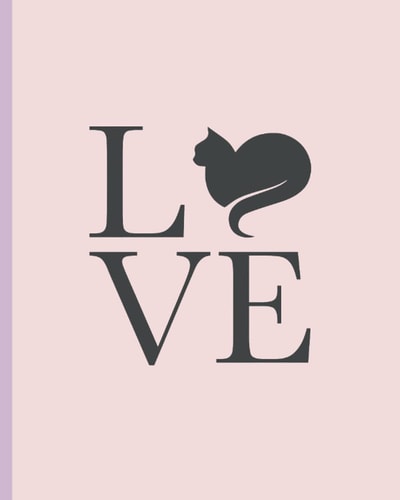 PLANNER: Undated Planner for Cat Lover, 1 Year Weekly & Monthly Organizer and Calendar, Cute Cat Themed Gift for Girls: White Paper with Color Interior