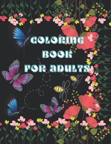 Coloring Book for Adults: Simple Print Coloring Pages