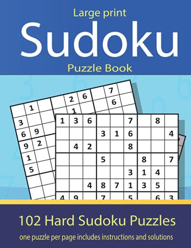 Large print Sudoku Puzzle Book: 110
