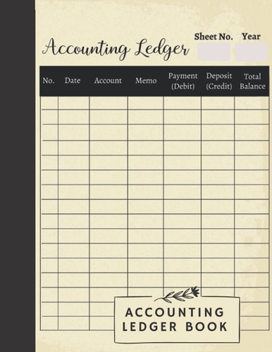 Accounting ledger book for small business: Simple Accounting Ledger for Bookkeeping and Small Business