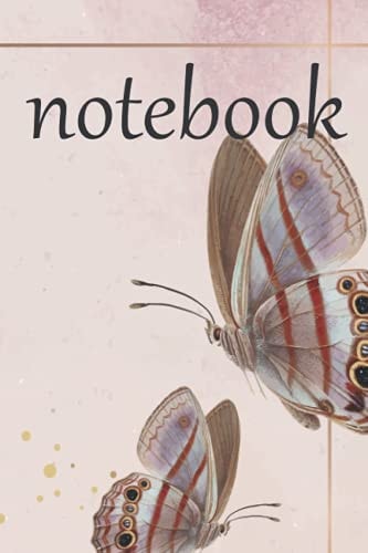 Butterfly Notebook: Plain Notebook ,Butterfly notebook, Inspiration notebook ,Notes Diary Book Gift for Women