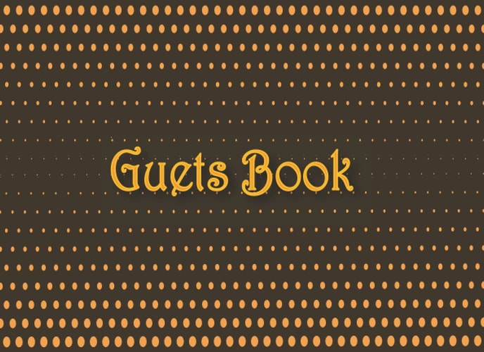 Guest Book: In Black Background Yellow Effect Cover Design-Guest Book For Guest Memorial or Registry