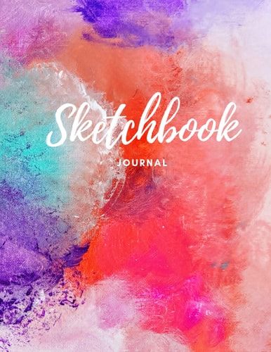 120 Pages Sketchbook Journal: Blank Sketch notebooks for travelers: Sketchbook for Women: Sketchbook for drawing and mixed media