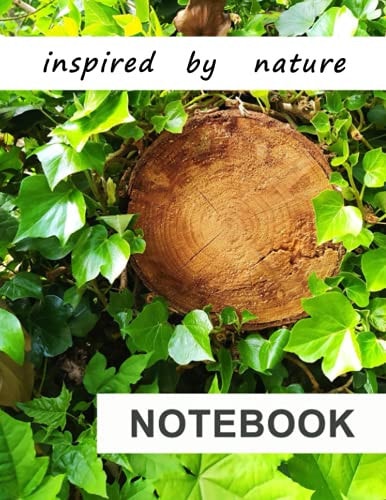 NOTEBOOK : Green forest and trunk: Size 8.5 x 11 inches (Letter size) 100 Pages