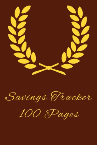 Savings Tracker: Red cover - Size (6 x 9 inches) 100 Pages