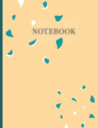 Abstract leaves neat notebook