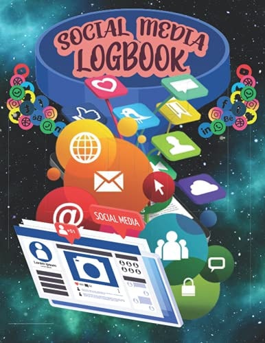 Social Media Logbook Social Media Planner Schedule Logbook. Social Media Website Information Keeper Notepad. Notebook for Creating Content to Organize Your Work on YouTube, Facebook, Instagram, Twitter, LinkedIn Social Media Accounts