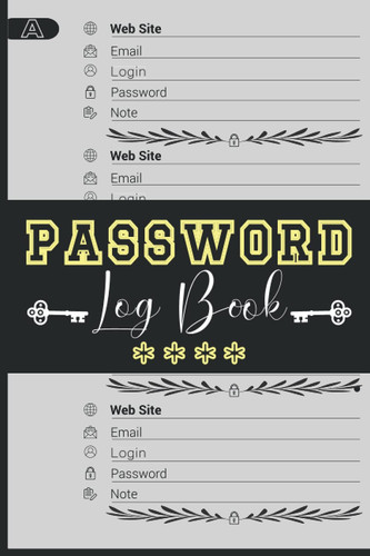 Password Logbook: Password Book with Alphabetical Order A-Z Tabs, Password Log Book and Internet Password Organizer