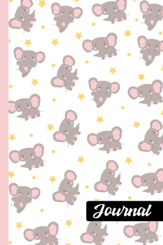 Elephant Journal Notebook: Elephant Animals Notebook Journals For Men, Women, Girls, and Kids - 100 pages 6 x 9"