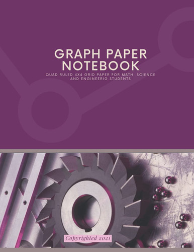 Graph paper notebook: Large Simple Graph Paper - 200 Quad Ruled 4x4 Pages 8.5 x 11 inches - Grid Paper
