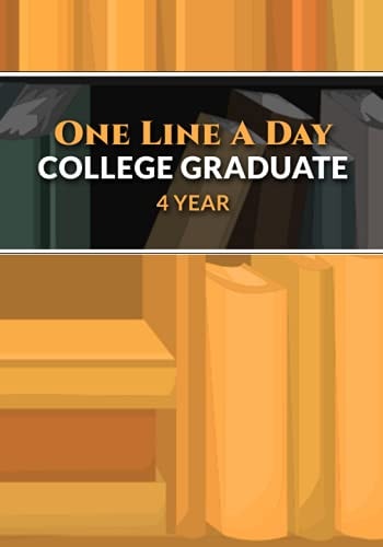 One Line a Day College Graduate: A 4 Year Memory Notebook, A 4 Year Journal, Daily Journal, Diary or Notebook