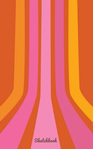 1970`s wallpaper themed sketchbook.