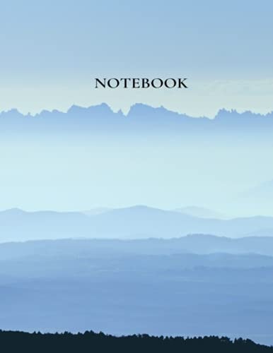 Notebook: Multicolor Ombre Cover - Size (8. 5 X 11 Inches) 120 Pages Lined Paperback