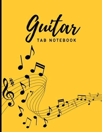 Guitar Tab Notebook Blank Guitar Tab Manuscript Paper for Music School, University Or Home