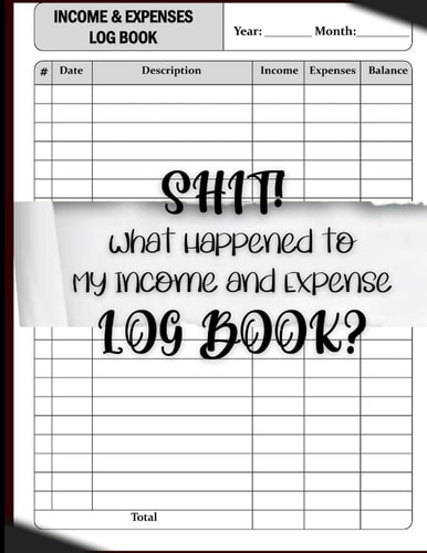 Income & Expenses Log Book: Simple Budget Tracker