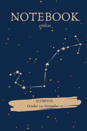 Notebook Scorpius: Zodiac design Journal Blank lined (Zodiac Notebook)