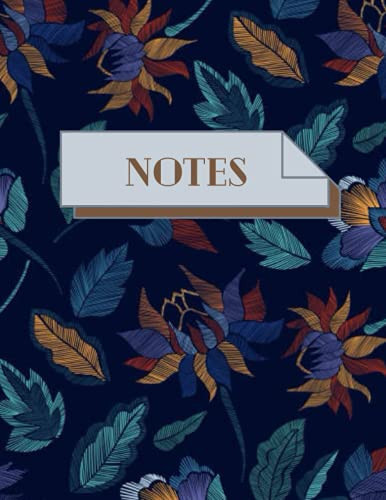 Notes, floral spiral notebook, Hardcover Journal, college ruled Women Girl Office School Home: Floral spiral notebook hardcover