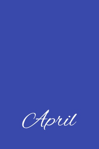 April Monthly Rainbow Journal/Notebook 1 of 12 Individual Monthly Rainbow Journals/Notebooks