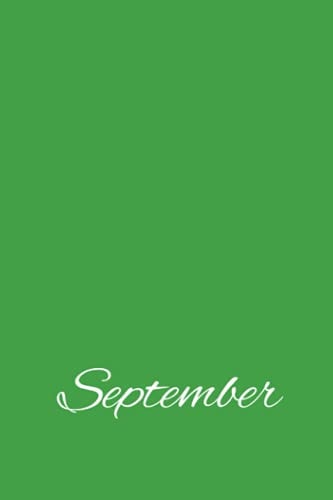 September Monthly Rainbow Journal/Notebook 1 of 12 Individual Monthly Rainbow Journals/Notebooks