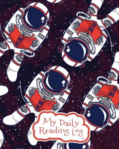 My Daily Reading Log: A reading log journal for kids who love books | Large 8x10 reading log with 100 kid friendly book review pages | Perfect gift for a Book Lover