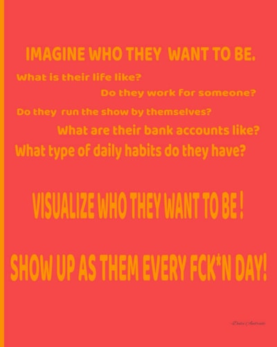 IMAGINE WHO THEY WANT TO BE: WEEKLY PLANNER: INSPIRING QUESTIONS ON COVER FOR WEEKLY PLANNING "8X10"; (IMAGINE FOR ALL. WEEKLY PLANNER)