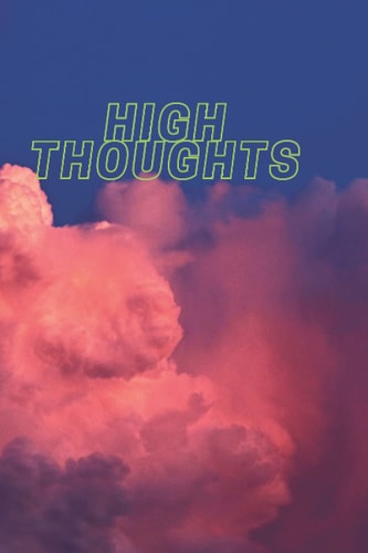 High Thoughts Lined Journal: Cool Cloud Space notebook for creative journaling