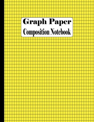 Graph Paper Composition Notebook: Quad Ruled 5x5, Lined Graph Paper Notebook Bullet Journaling, Grid Composition Notebook for Math and Science Students Blank Quad Ruled (Large, 8.5 x 11)